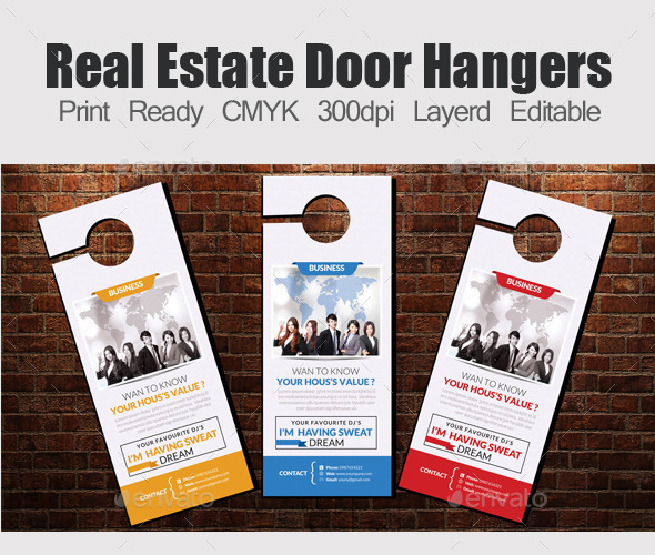 GraphicRiver Corporate Door Hangers Template 11975291 GraphicRiver Corporate Door Hangers Template 11975291