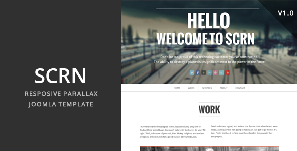 SCRN - Responsive Parallax Joomla Template