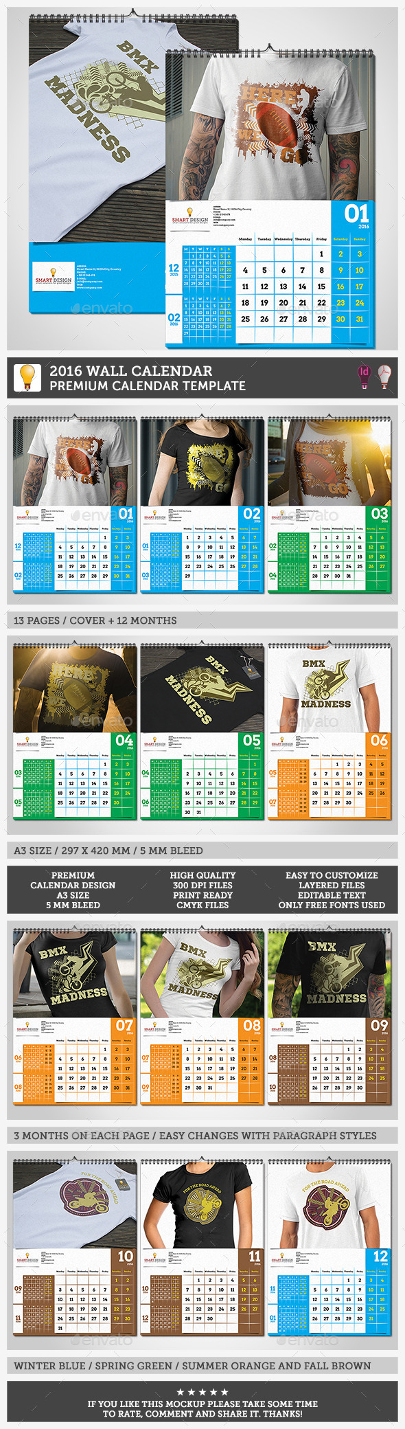 GraphicRiver 2016 Wall Calendar 11979048 GraphicRiver 2016 Wall Calendar 11979048