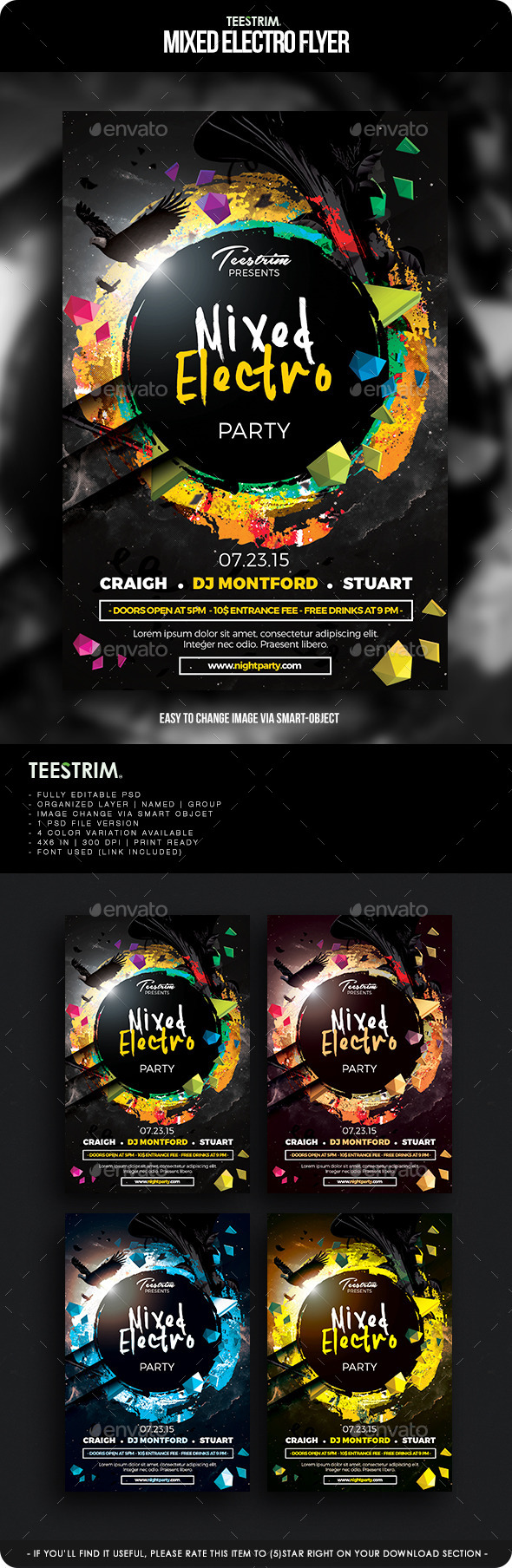 GraphicRiver Mixer Electro Flyer Template 11979960 GraphicRiver Mixer Electro Flyer Template 11979960