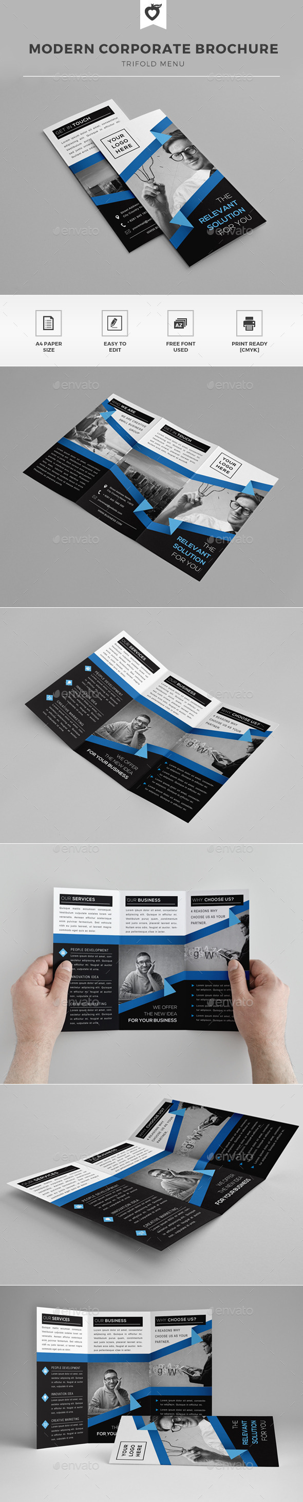 GraphicRiver Modern Trifold Brochure 11979975 GraphicRiver Modern Trifold Brochure 11979975