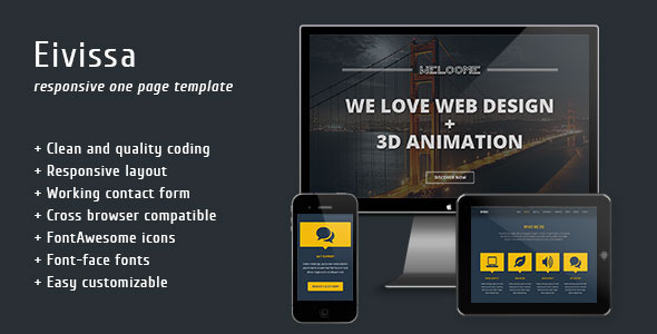 Eivissa - Responsive One Page Template