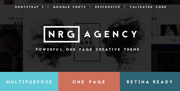 NRGagency - Creative One-Page Agency Theme