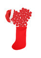Photo of Christmas stocking with gifts hanging on a door | Free ...