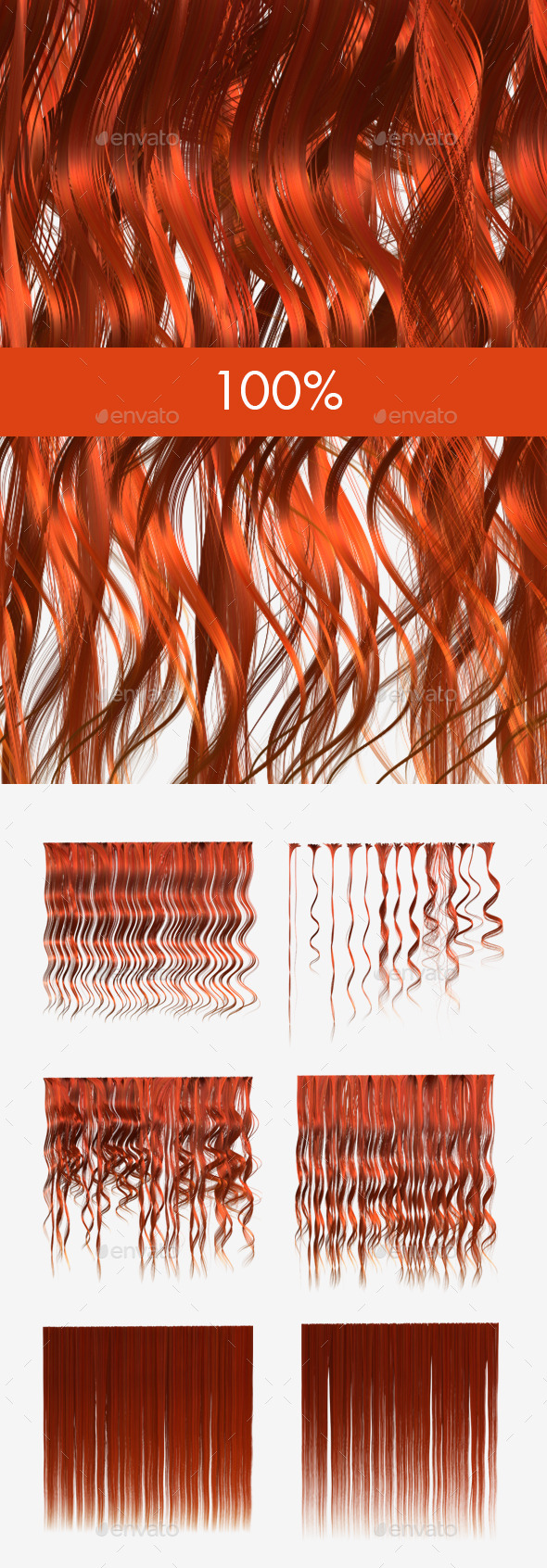 3DOcean 6 Ginger Hair Textures 12001223 3DOcean 6 Ginger Hair Textures 12001223
