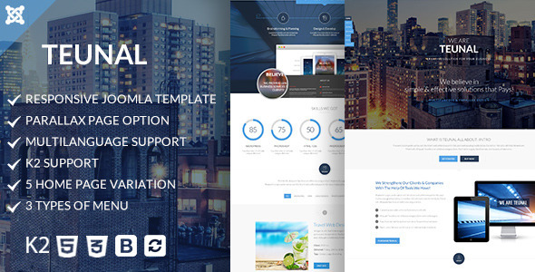 Teunal - Responsive Joomla template