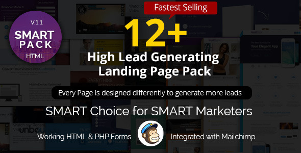 Landing Pages Pack Multipurpose HTML - SmartPack