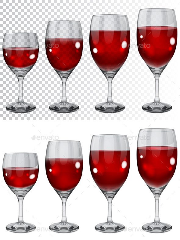 Wineglasses With Red Wine