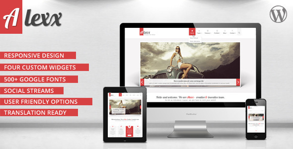 Alexx - Multipurpose Wordpress Theme