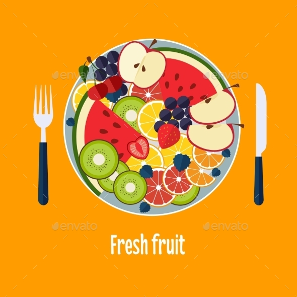 Salad From Fruit And Berries