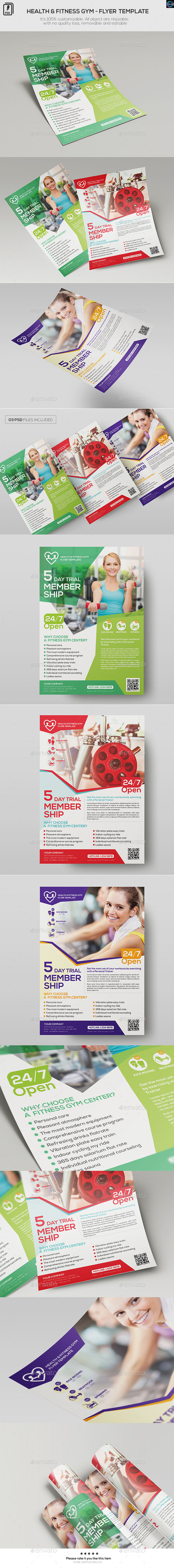 Health and Fitness GYM - Flyer Template