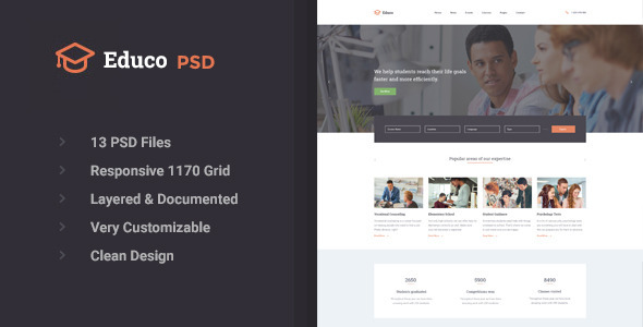 Educo - Educational PSD Template