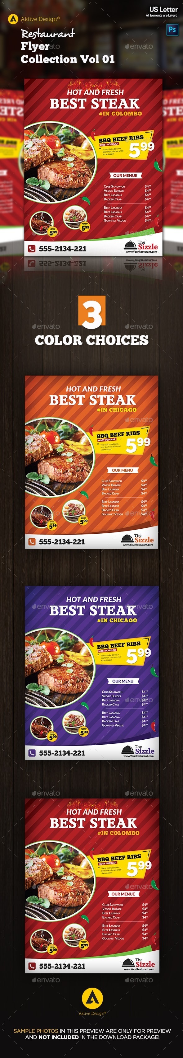 Restaurant Flyer Collection Vol 01