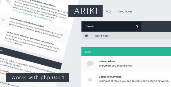 Ariki - phpBB3 Flat Theme