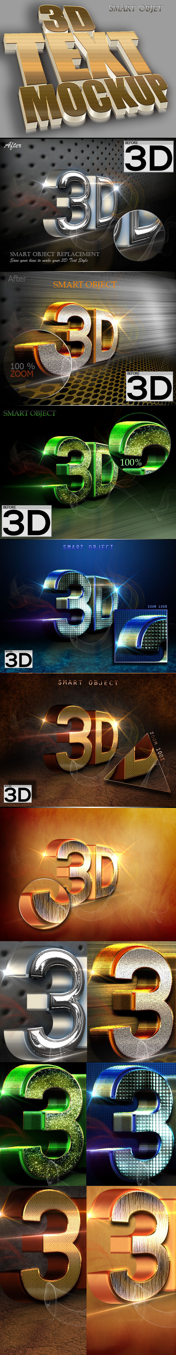 3D Text Style V.52