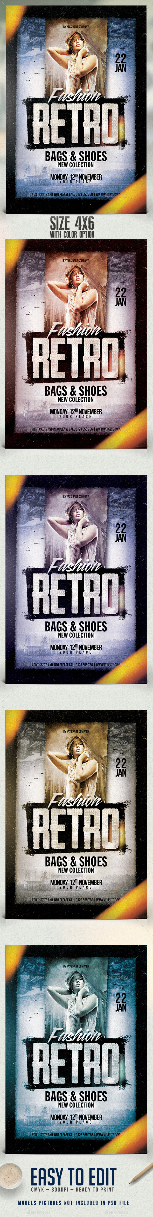 Fashion Retro Flyer Template