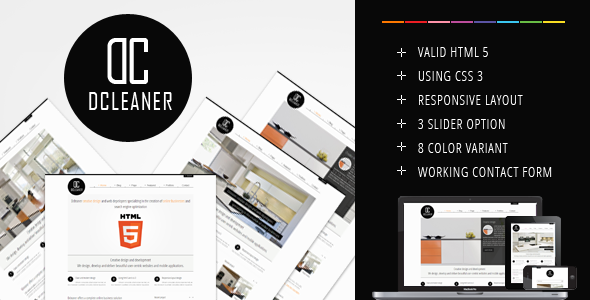Dcleaner clean responsive corporate template