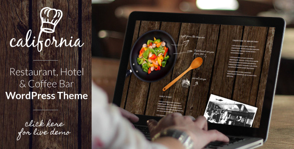 California - Restaurant Hotel Shop WordPress Theme