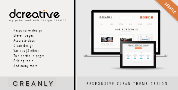 Creanly - Responsive Clean Theme Design