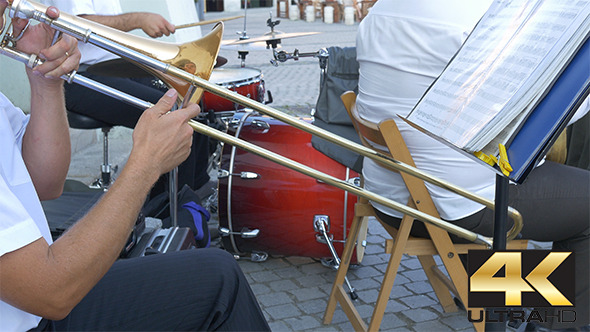 Man Playing Trumpet Man Playing Trumpet