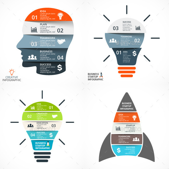 Startup Business Infographics Set