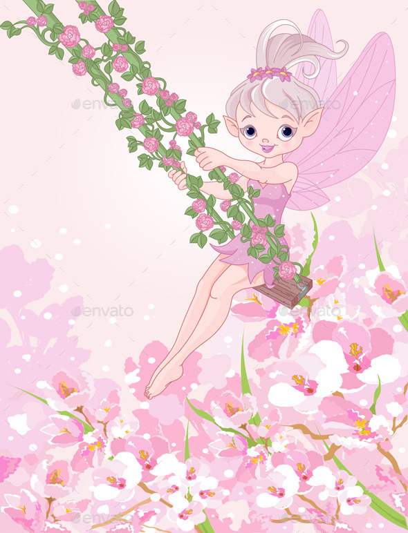 Pixy Fairy on a Swing