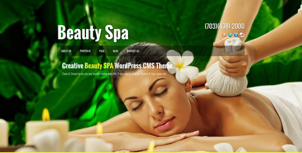 Beauty SPA - Creative WordPress  CMS Theme