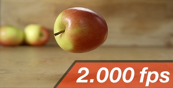Apple Is Turning And Jumping On The Ground Apple Is Turning And Jumping On The Ground