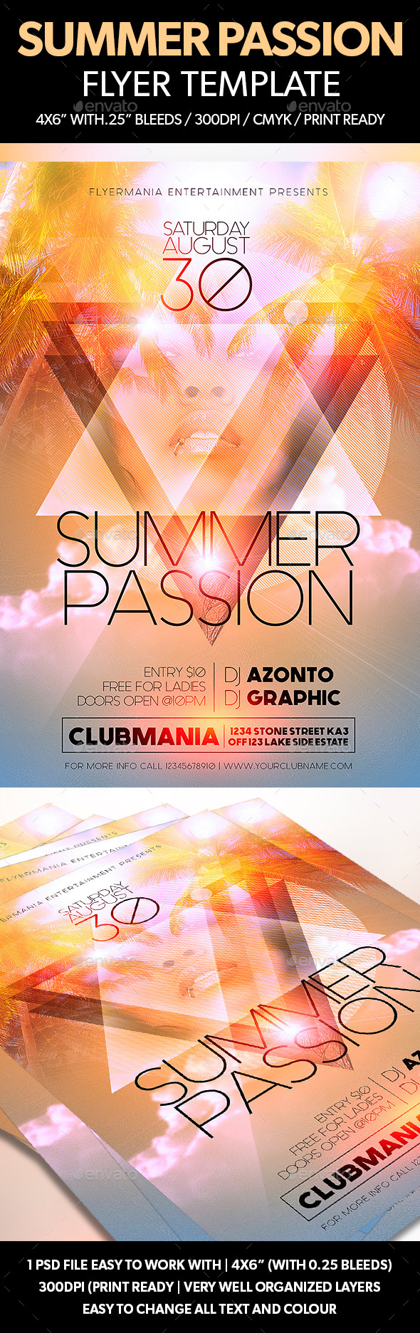 Summer Passion Flyer Template