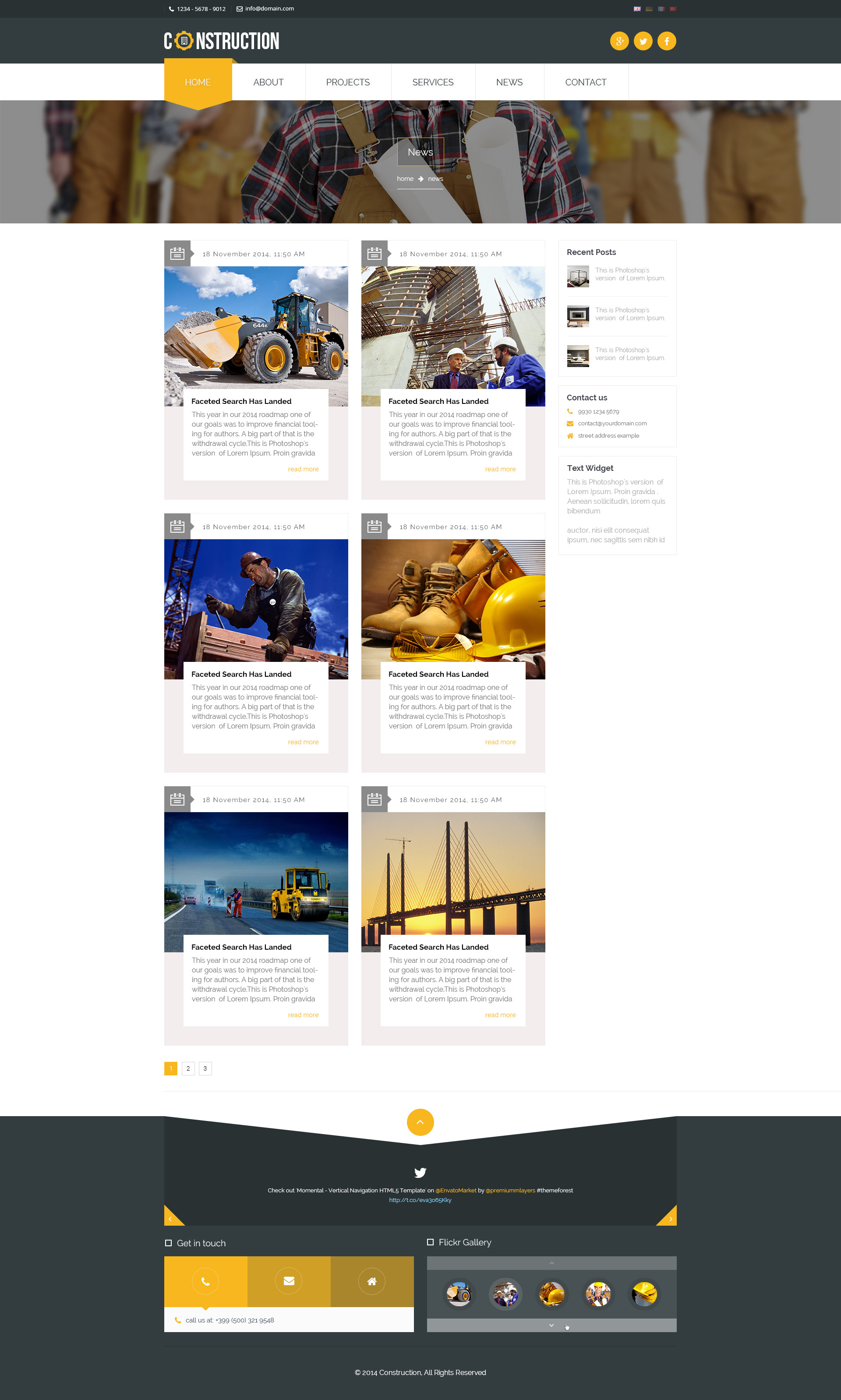 Construction - Industrial HTML5 Template by PremiumLayers | ThemeForest