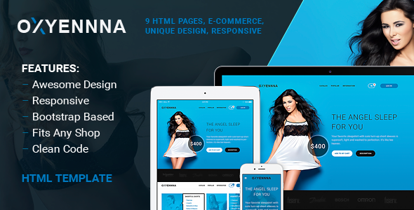 Oxena - Unique eCommerce Store HTML Template