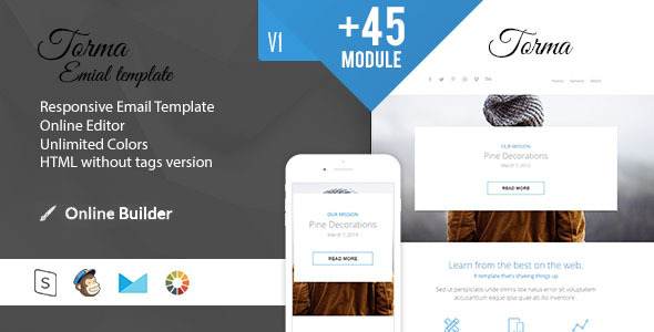 TORMA - Modern Email Template + Online Access