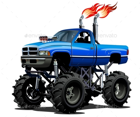 Cartoon Monster Truck