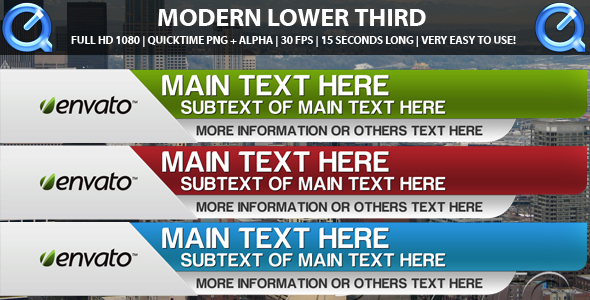 Modern Lower Third Modern Lower Third