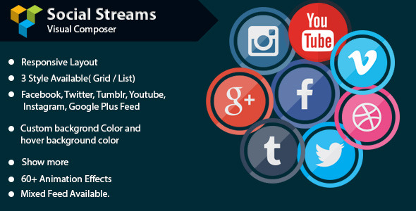 Visual Composer - Social Streams With Carousel