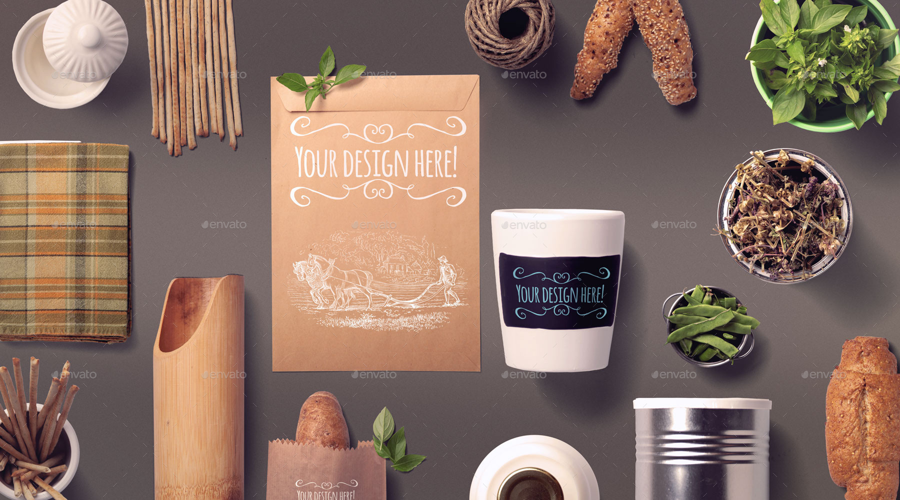 Download Organic Food Mockup & Hero Images Scene Generator | GraphicRiver