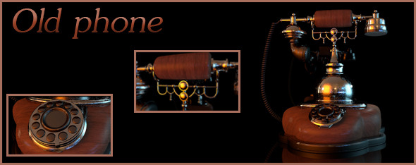 3DOcean Old phone 12138284 3DOcean Old phone 12138284