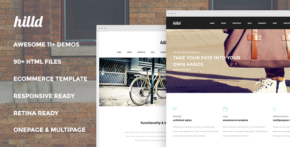 Hilld - Responsive Multipurpose Html Template