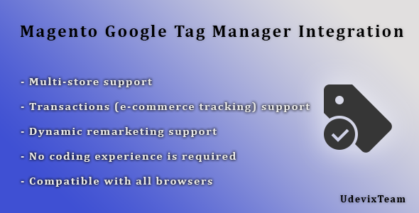 CodeCanyon Magento Google Tag Manager Integration 12096775 CodeCanyon Magento Google Tag Manager Integration 12096775