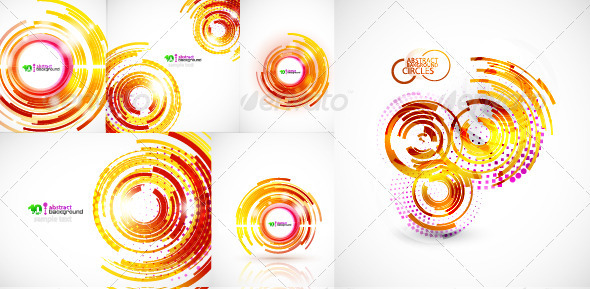 Abstract techno circles Abstract techno circles