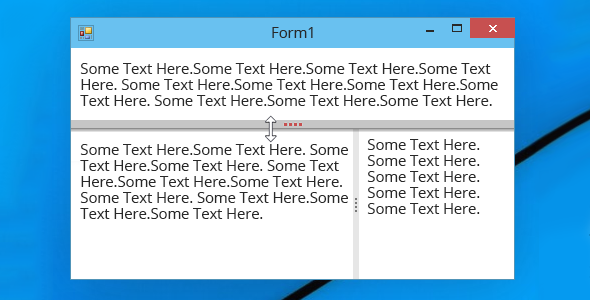 Splitter for Windows Forms
