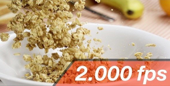 Pouring Cereals Into A White Bowl 2 Pouring Cereals Into A White Bowl 2