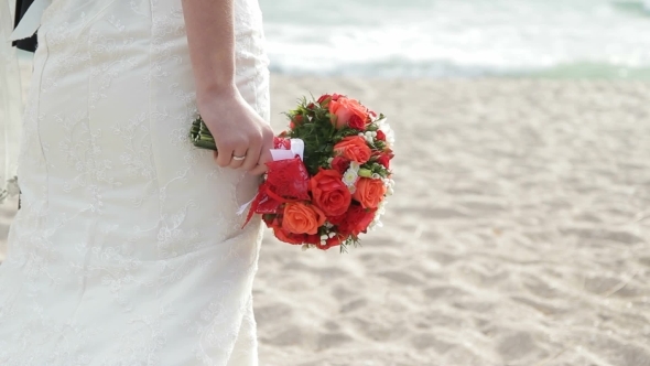 VideoHive Newlyweds On A Beach 12191728 VideoHive Newlyweds On A Beach 12191728