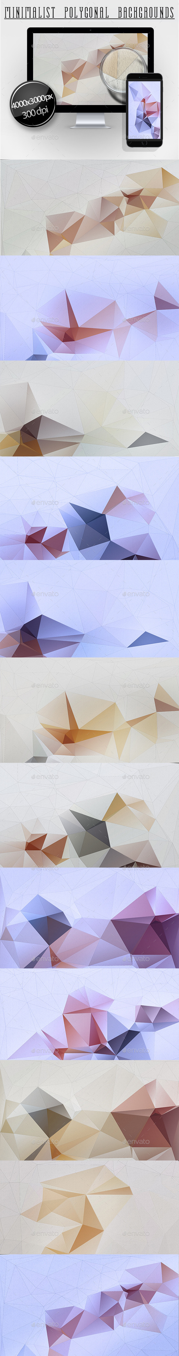 Minimalist Polygonal Backgrounds