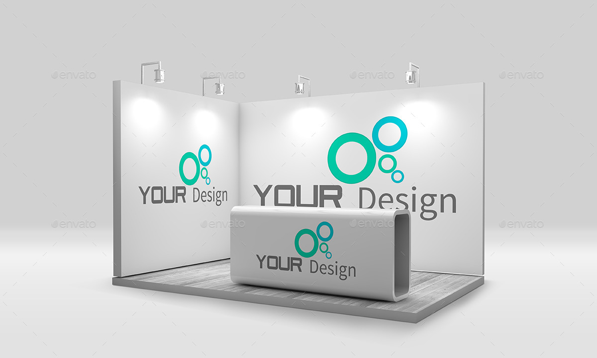 show trade mockup sbcreation Booth  Mockup by  Show GraphicRiver Trade