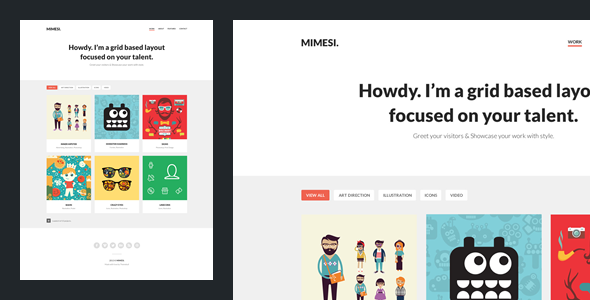 Mimesi - Creative Portfolio Theme for Tumblr