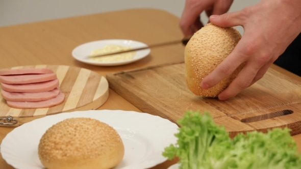 VideoHive Cook Sandwich 12217763 VideoHive Cook Sandwich 12217763