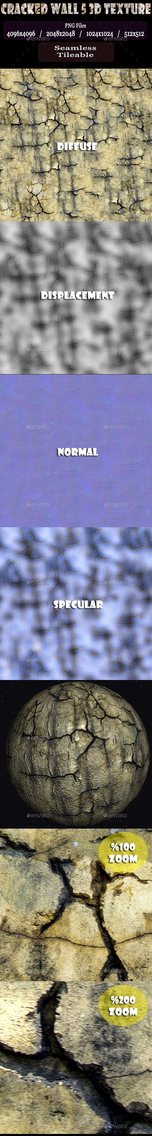 3DOcean Cracked Wall 5 3D Texture 12219260 3DOcean Cracked Wall 5 3D Texture 12219260