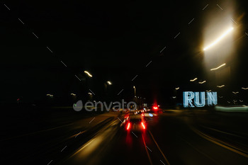 Run through the city.