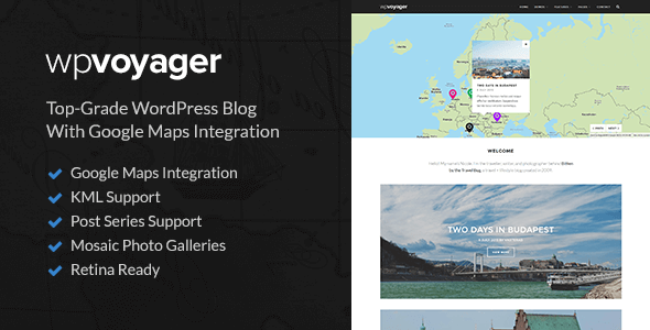 WPVoyager - Travel Blog WordPress Theme